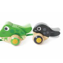 Дървена играчка за дърпане Семейство Жабки, Hape