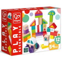 Дървен конструктор Космически чудовища, 50 части, Hape