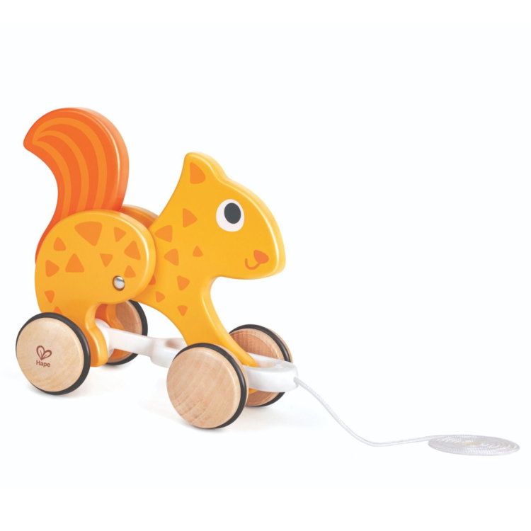 Дървена играчка за дърпане Катеричка, Hape