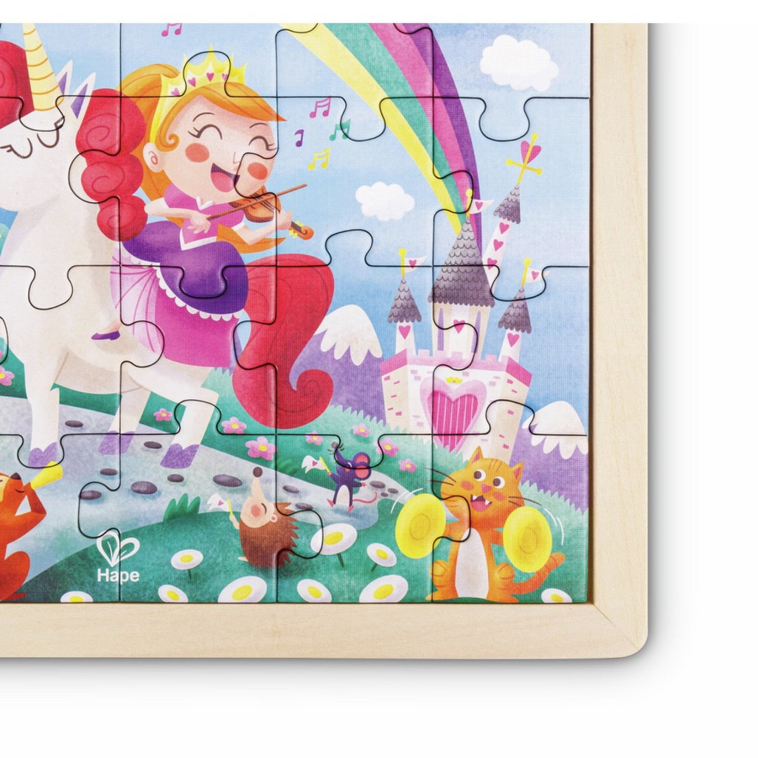 Дървен пъзел Еднорог, Hape