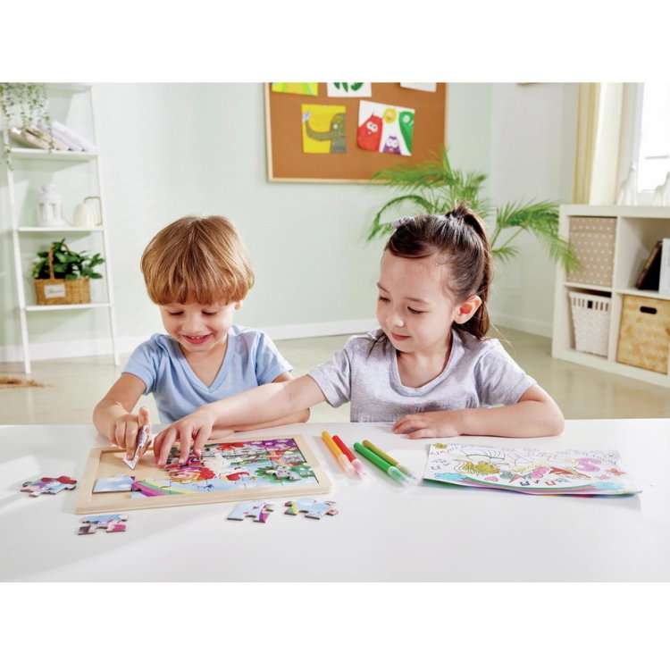 Дървен пъзел Еднорог, Hape