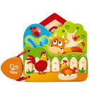 Дървена бебешка книжка Ферма, Hape