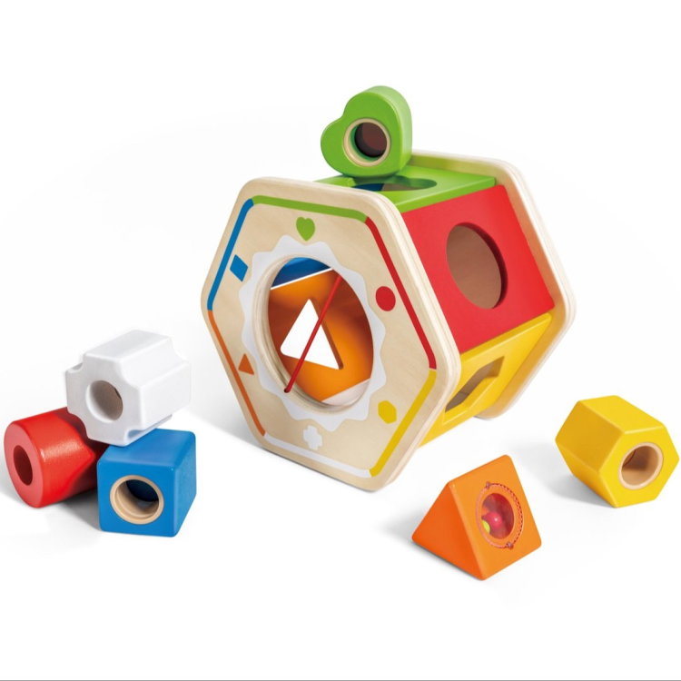 Дървен цветен сортер, Hape