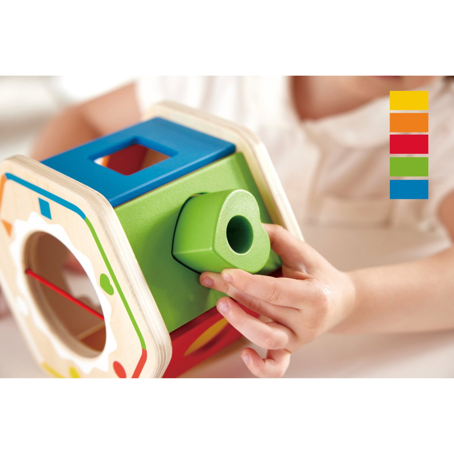 Дървен цветен сортер, Hape