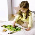 Дървен пъзел с дръжки Домашни животни, Hape