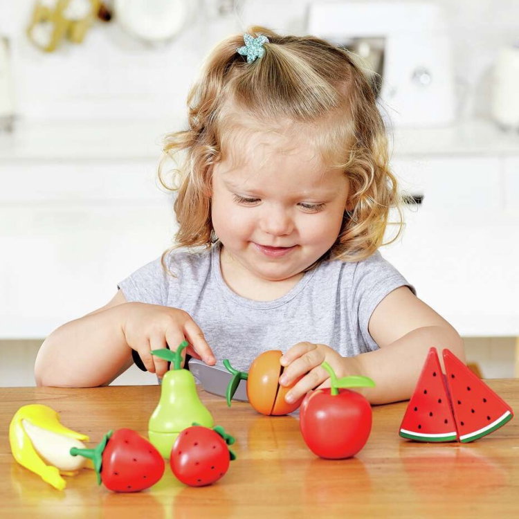 Дървен комплект Плодове, Hape