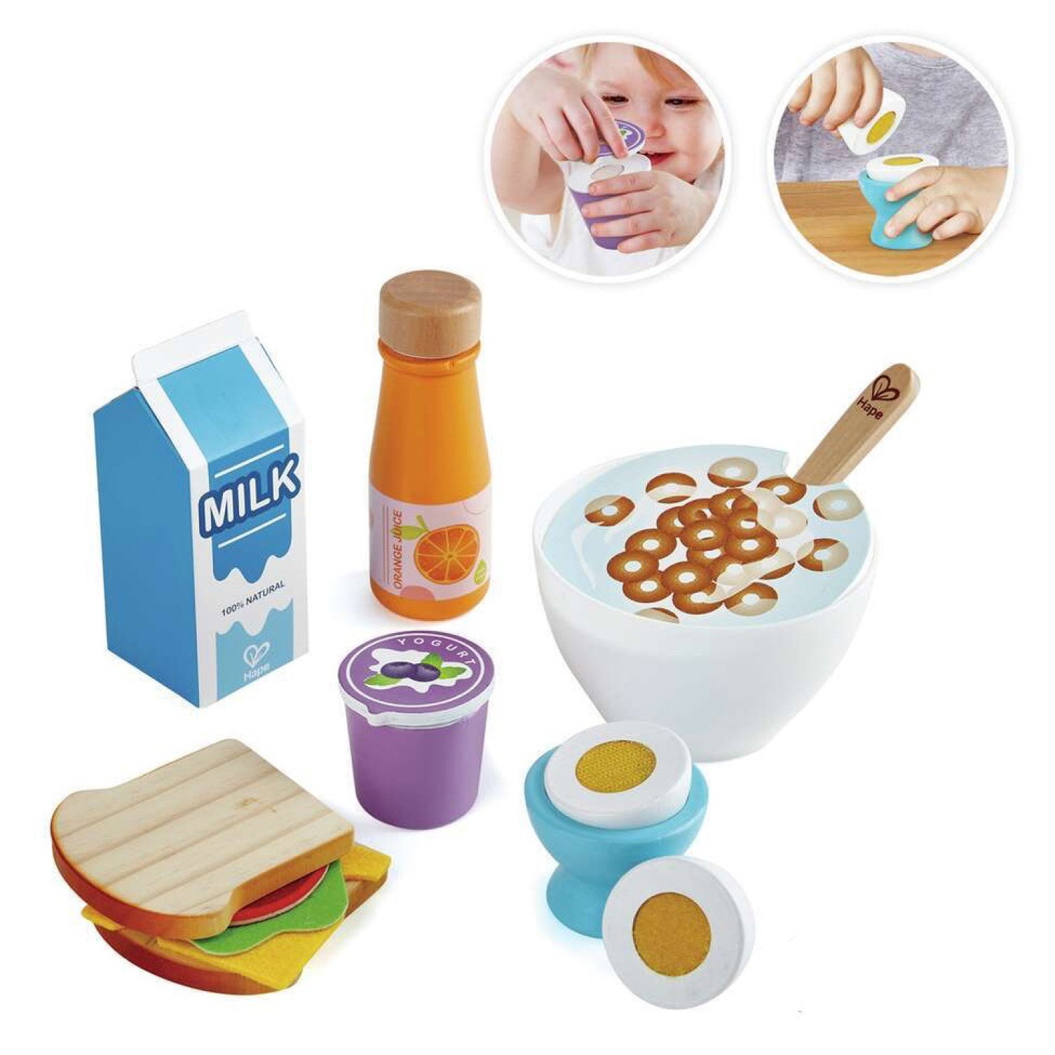Дървен комплект Закуска, Hape