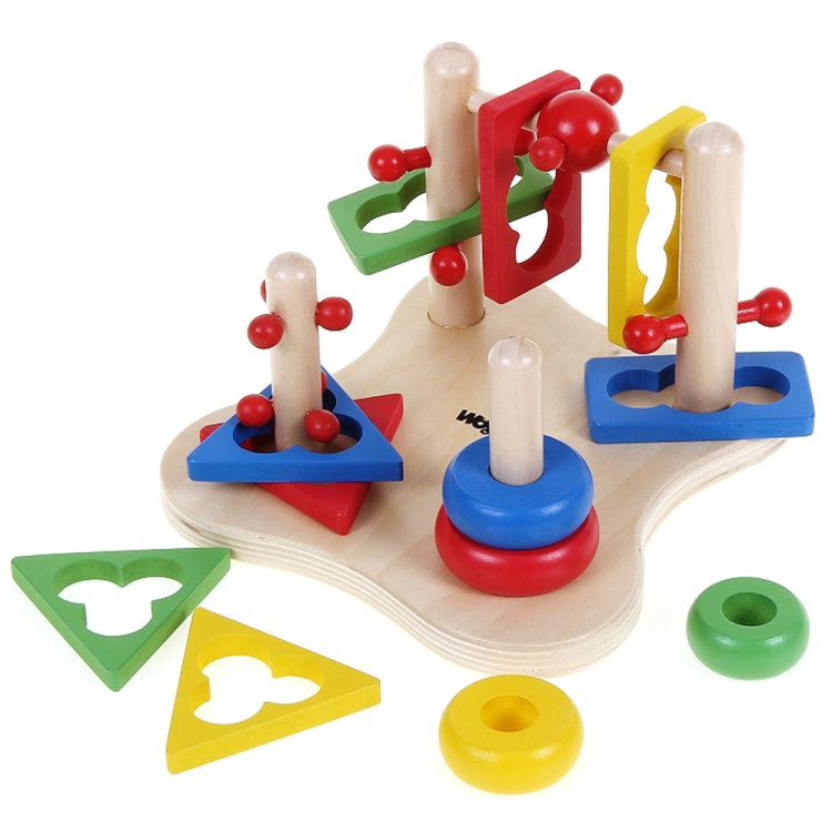 Дървена 3D игра за моторни умения