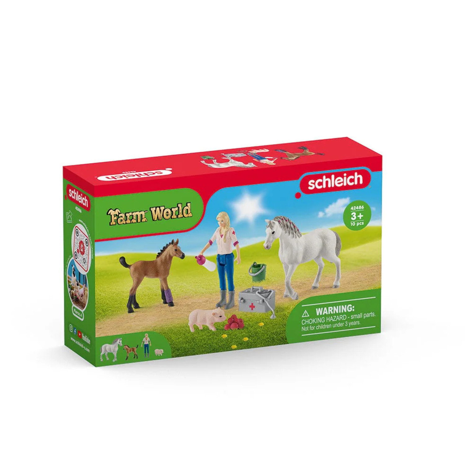 Комплект Ветеринар на визитация , Schleich