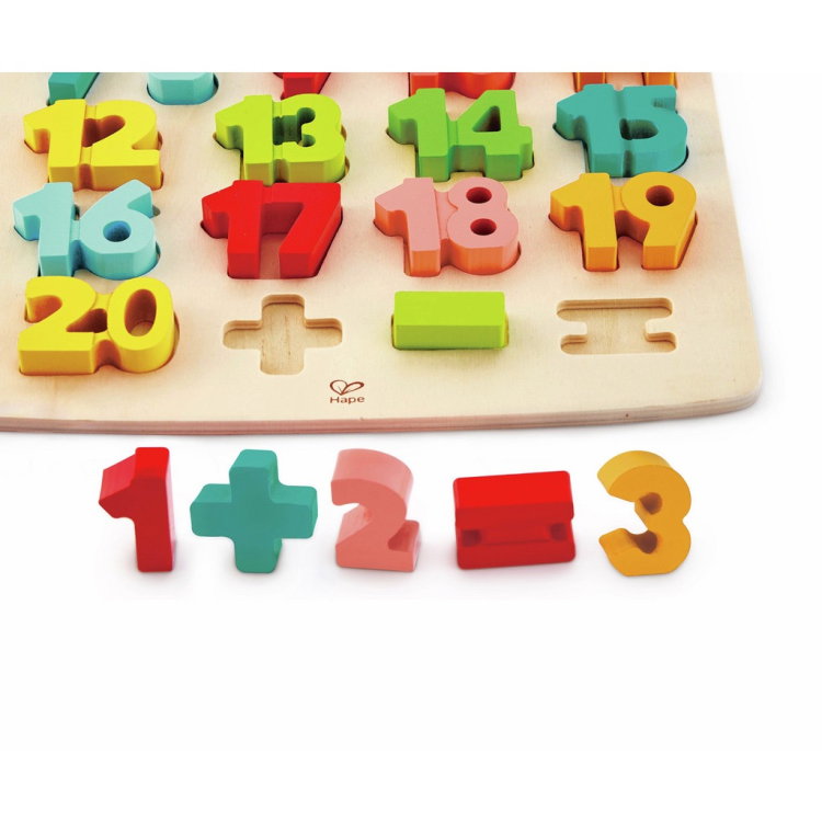 Дървен пъзел с цифри, Hape