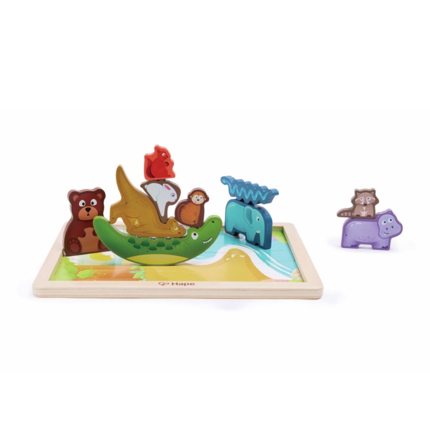Дървен пъзел Животинско царство, Hape