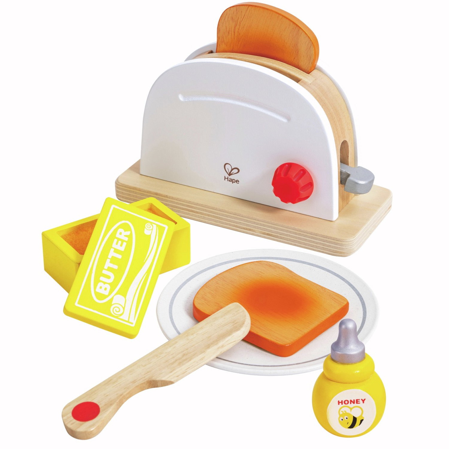 Дървен тостер с продукти, Hape