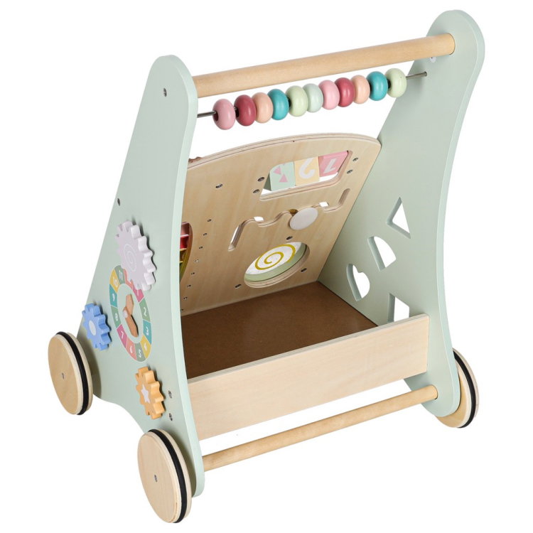 Дървена проходилка с образователни занимания STEM
