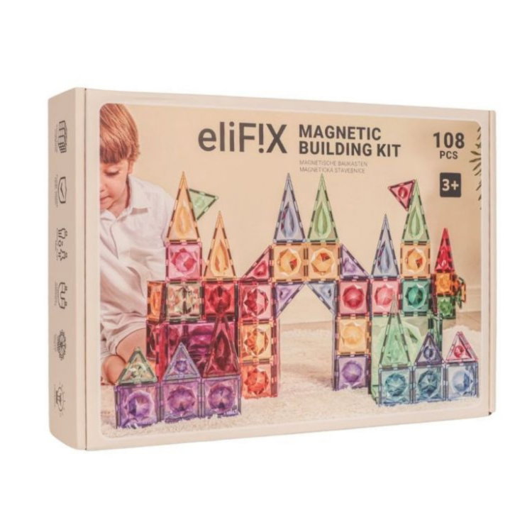 Магнитен конструктор EliFix - 108 части