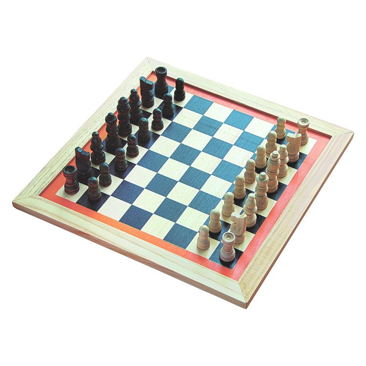 Дървен комплект класически настолни игри